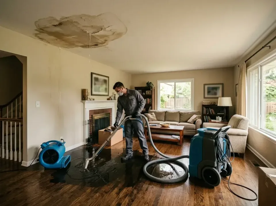 attic-pipe-burst-ceiling-drip-008 — frequently asked questions, Water Damage Restoration & Carpet Care in Mineral Point, WI